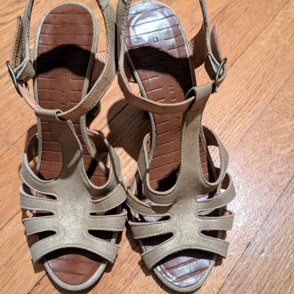 Chie Mihara gold sandals
